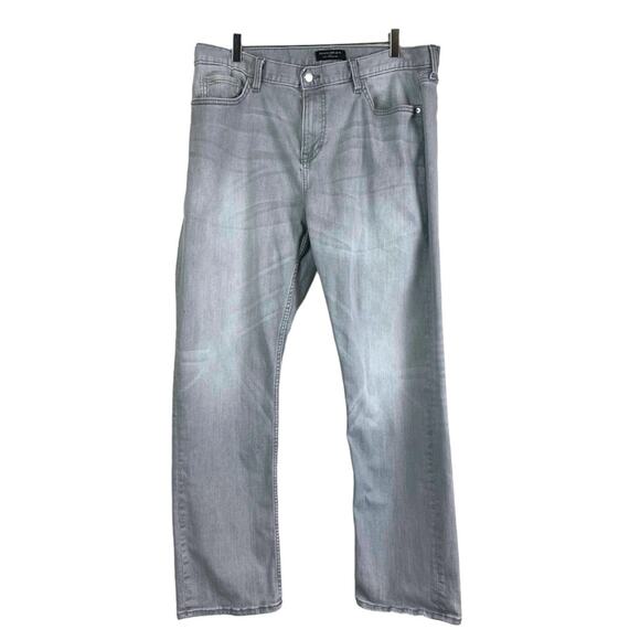 Banana Republic Men’s Jeans Slim Straight Leg Techmotion Gray Size 36x30 - Picture 1 of 7